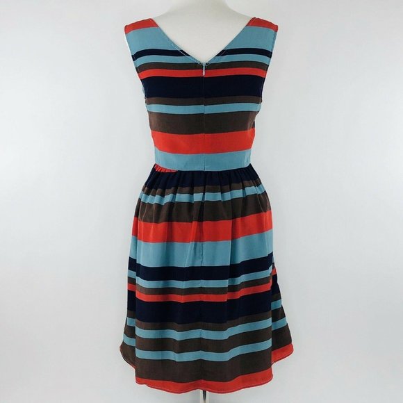 FRANCESCAS Striped Fit Flare Gorgeous Sleeveless S - Picture 3 of 7